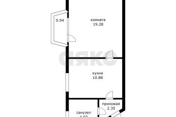 Фото №5: 1-комнатная квартира 37 м² - Краснодар, мкр. Дубинка, пр-д 1-й  Шевченко