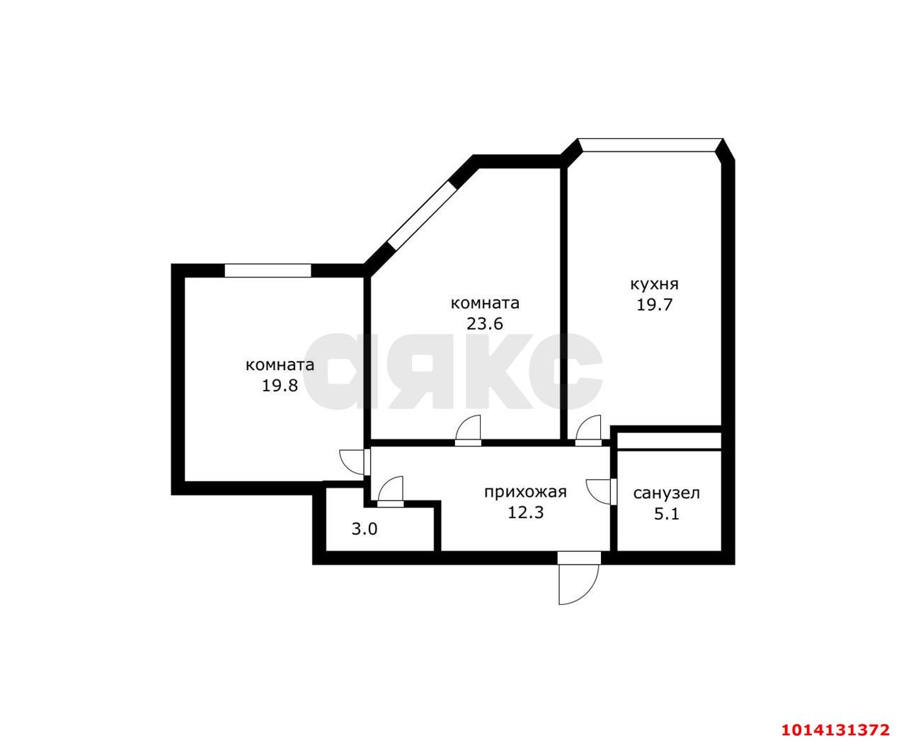 Фото №14: 2-комнатная квартира 87 м² - Краснодар, Центральный, ул. Промышленная, 49/1