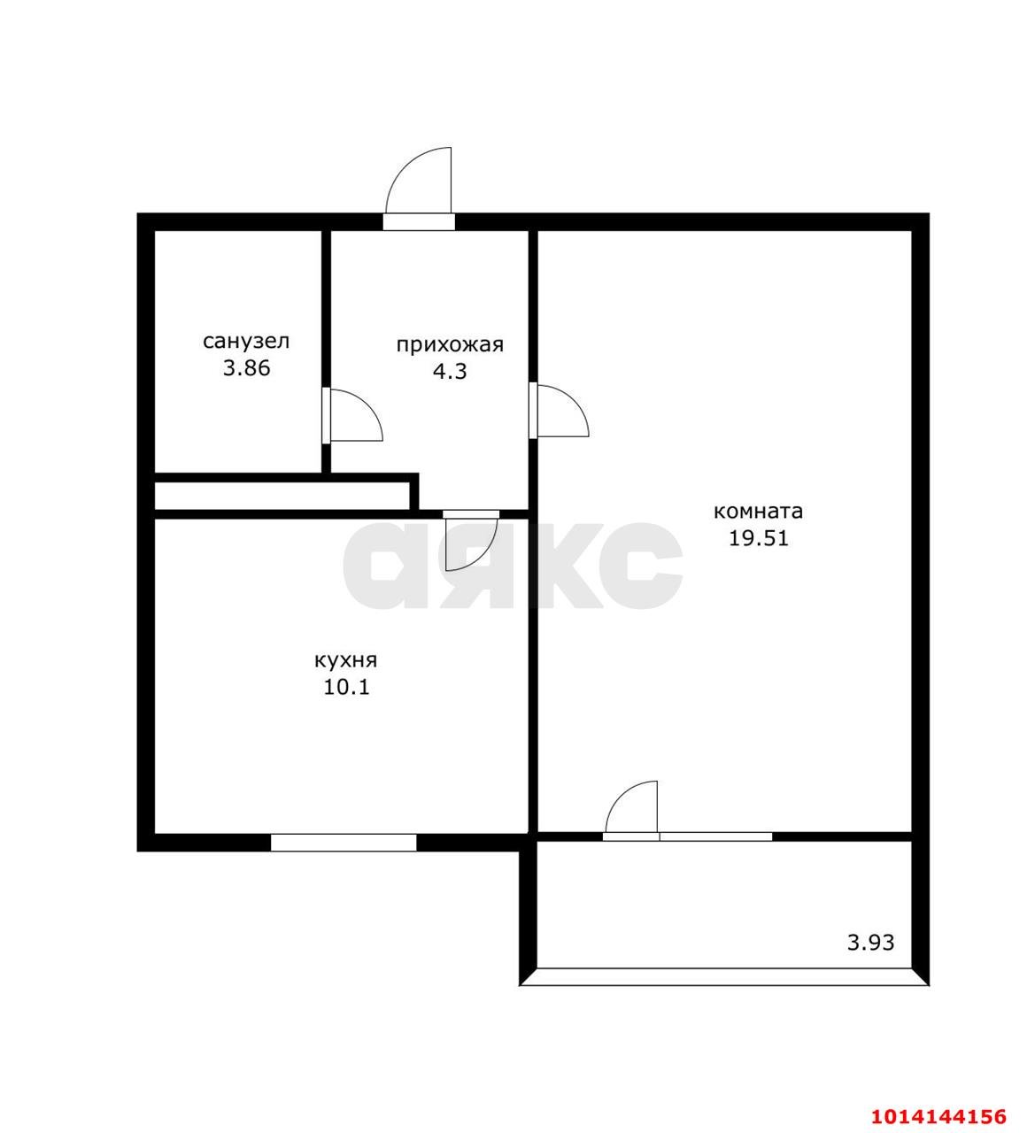 Фото №8: 1-комнатная квартира 40 м² - Краснодар, Восточно-Кругликовский, ул. Черкасская, 60