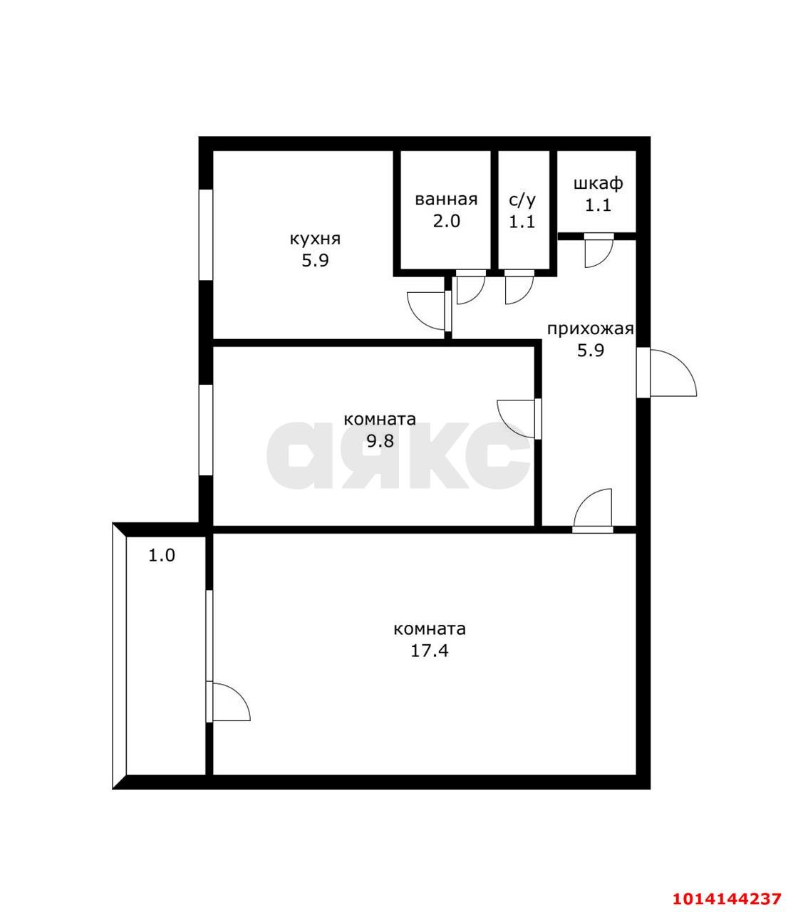 Фото №10: 2-комнатная квартира 45 м² - Краснодар, Горгаз, ул. Станкостроительная, 18