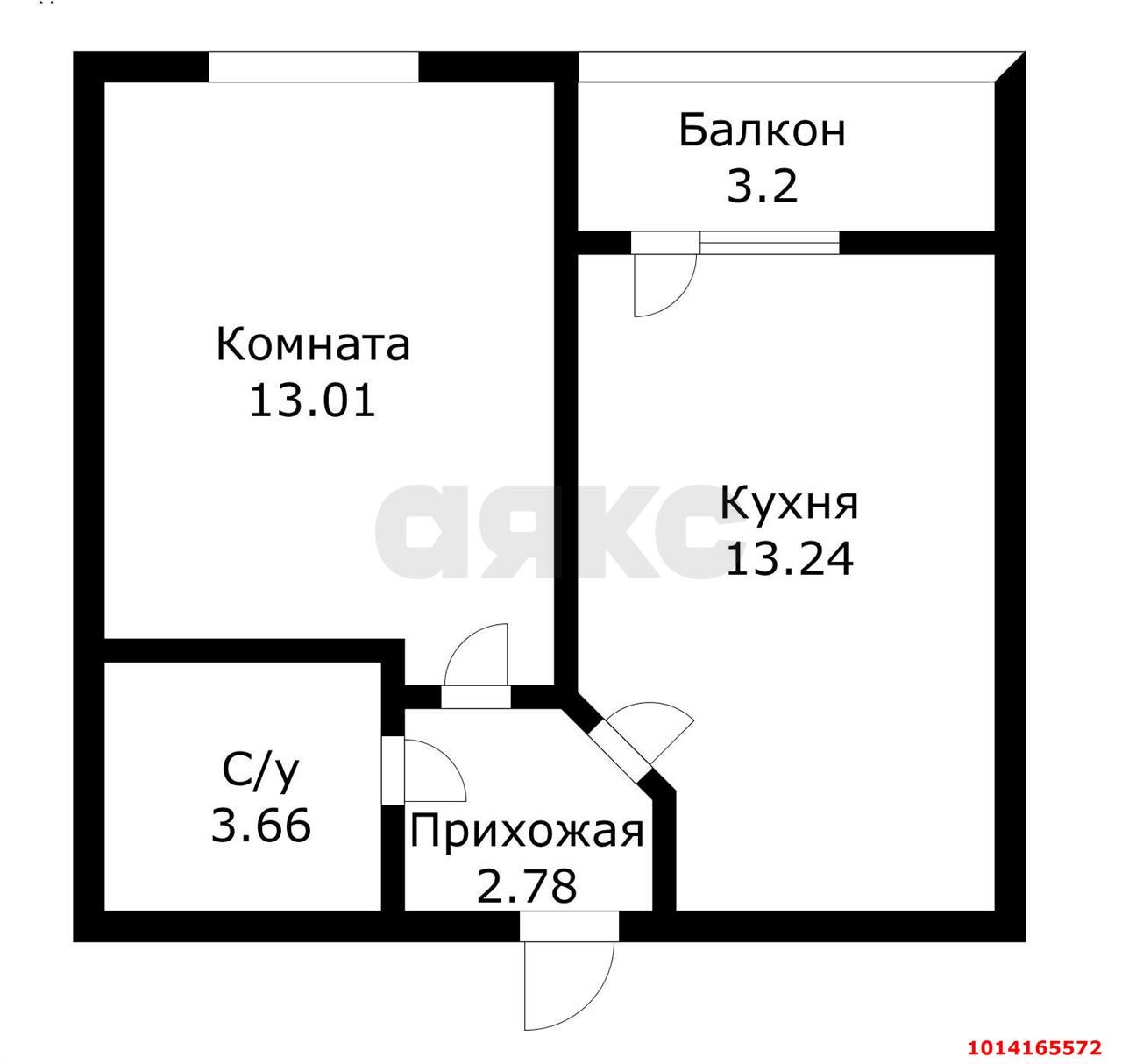 Фото №8: 1-комнатная квартира 34 м² - Краснодар, имени Петра Метальникова, ул. Петра Метальникова, 36