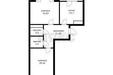 Фото №2: 2-комнатная квартира 70 м² - Краснодар, мкр. Школьный, ул. Школьная, 1