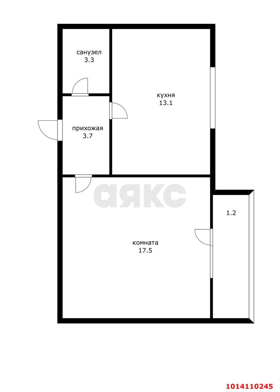 Фото №8: 1-комнатная квартира 37 м² - Краснодар, Калинино, ул. 1 Мая, 394