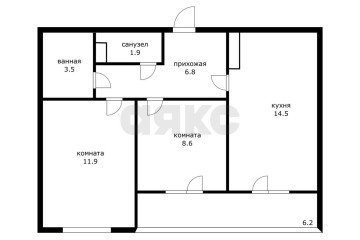 Фото №3: 2-комнатная квартира 50 м² - Краснодар, мкр. Парк Победы, ул. Героя Пешкова, 14к1