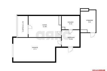 Фото №3: 1-комнатная квартира 43 м² - Краснодар, мкр. Достояние, ул. Конгрессная, 33к1