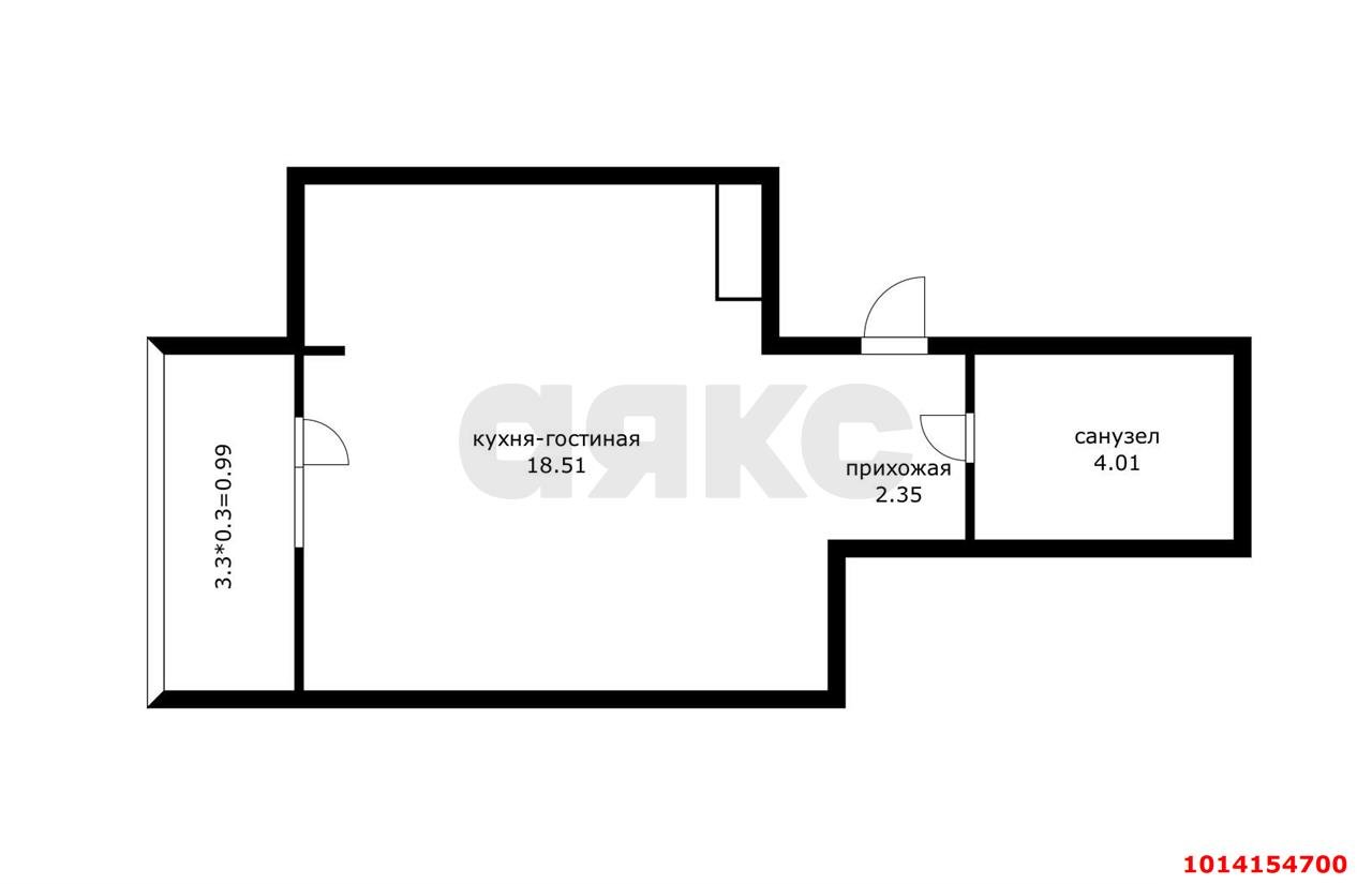 Фото №11: Студия 30 м² - Краснодар, жилой комплекс Европа-Сити, ул. Карпатская, 5