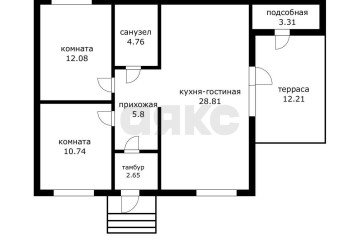 Фото №3: Дом 80 м² - Елизаветинская, счт некоммерческое  Ветеран, ул. Грушёвая, 72