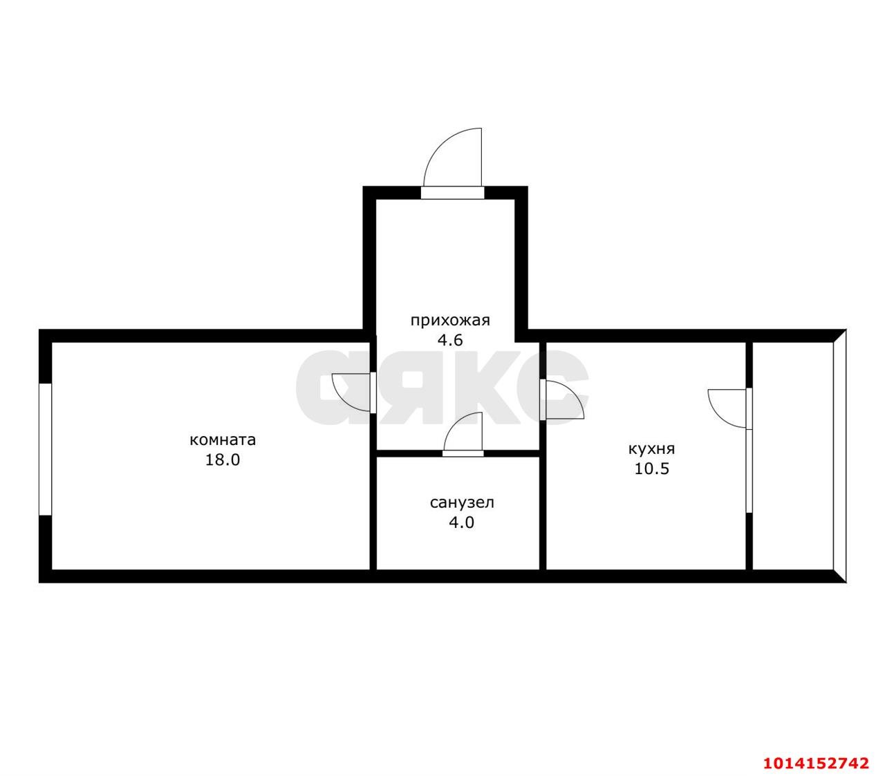 Фото №8: 1-комнатная квартира 38 м² - Краснодар, жилой комплекс Красивый, пер. Топольковый, 13