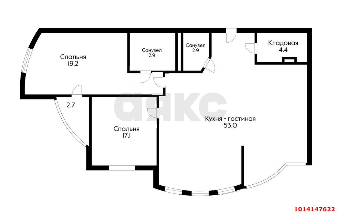 Фото №20: 3-комнатная квартира 111 м² - Краснодар, жилой комплекс Версаль, ул. Черниговская, 1