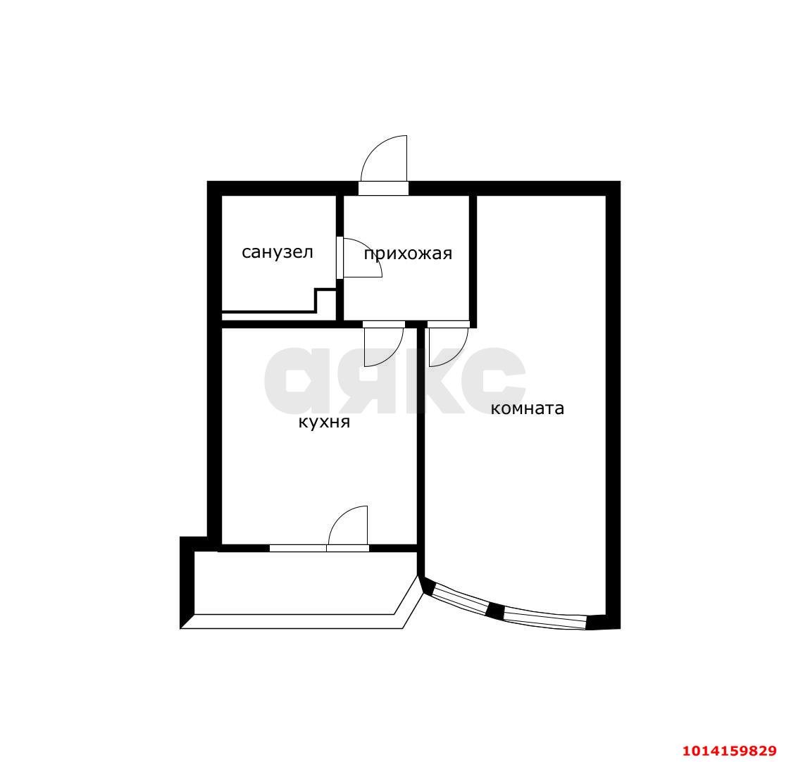 Фото №2: 1-комнатная квартира 39 м² - Краснодар, жилой комплекс Кино, ул. Уральская, 100