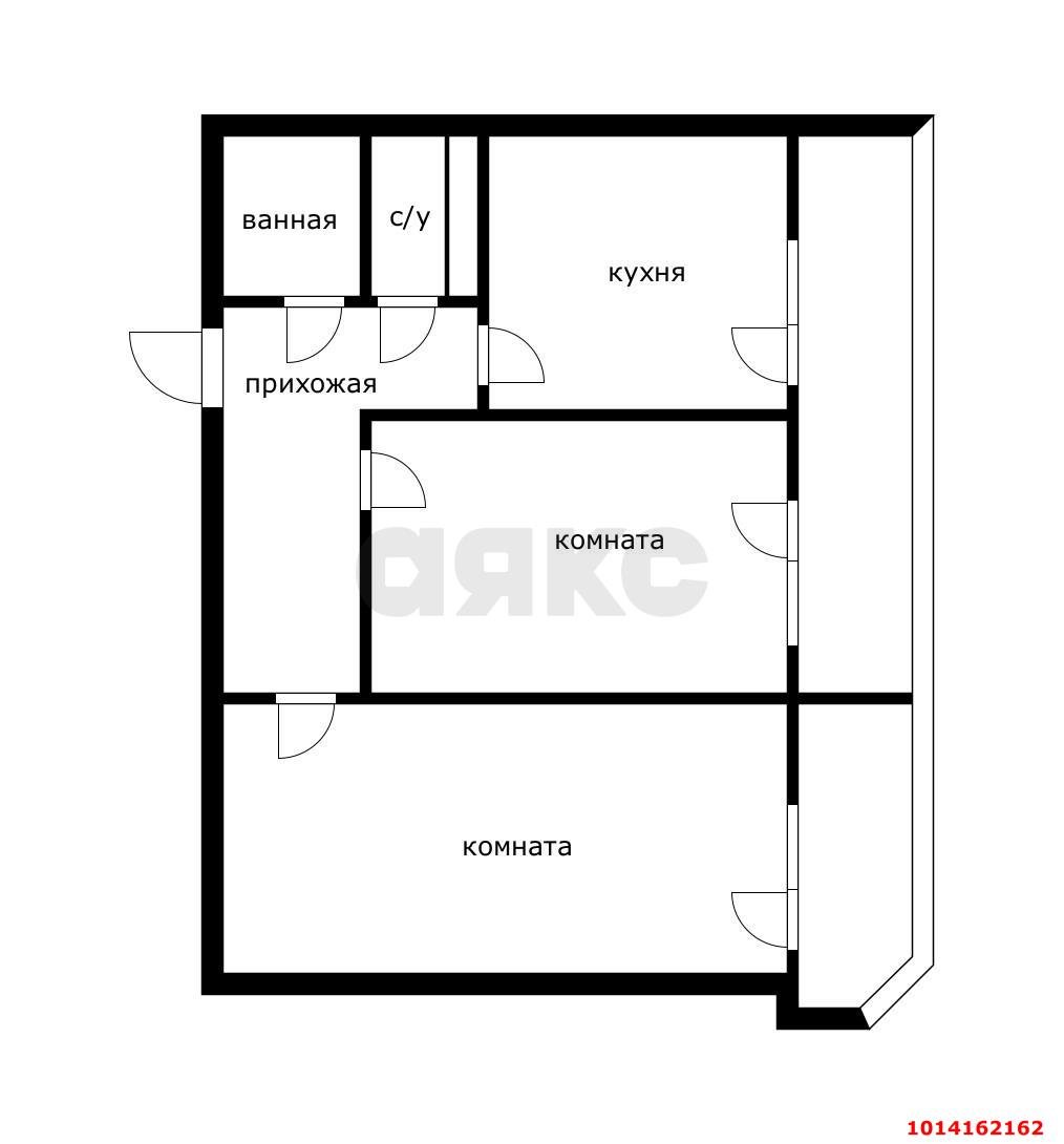 Фото №14: 2-комнатная квартира 64 м² - Краснодар, Восточно-Кругликовский, ул. Героев-Разведчиков, 23/1