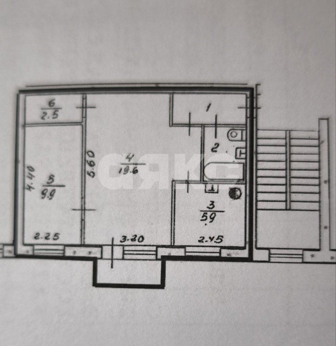 Фото №4: 2-комнатная квартира 43&nbsp;м², 2/4&nbsp;эт. - Петропавловск-Камчатский, ж/р Зелёная роща, ул. Комсомольская, 2