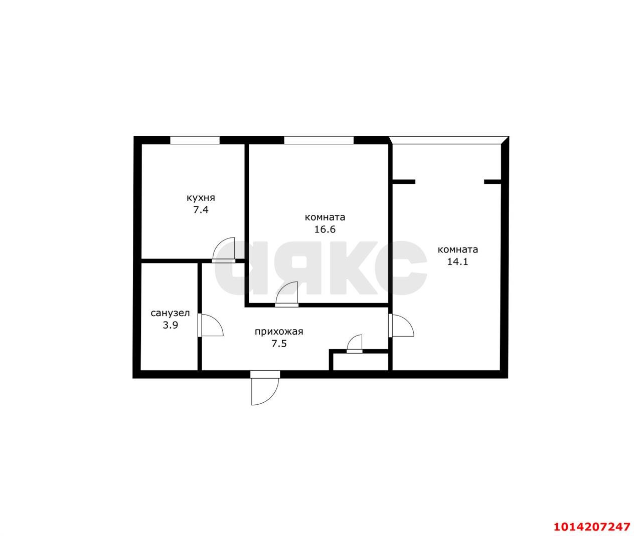 Фото №10: 2-комнатная квартира 50 м² - Краснодар, Краевая Клиническая Больница, ул. Российская, 94