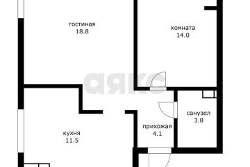 Фото №1: 2-комнатная квартира 50 м² - Краснодар, мкр. жилой комплекс Самолёт-4, ул. Ивана Беличенко, 89