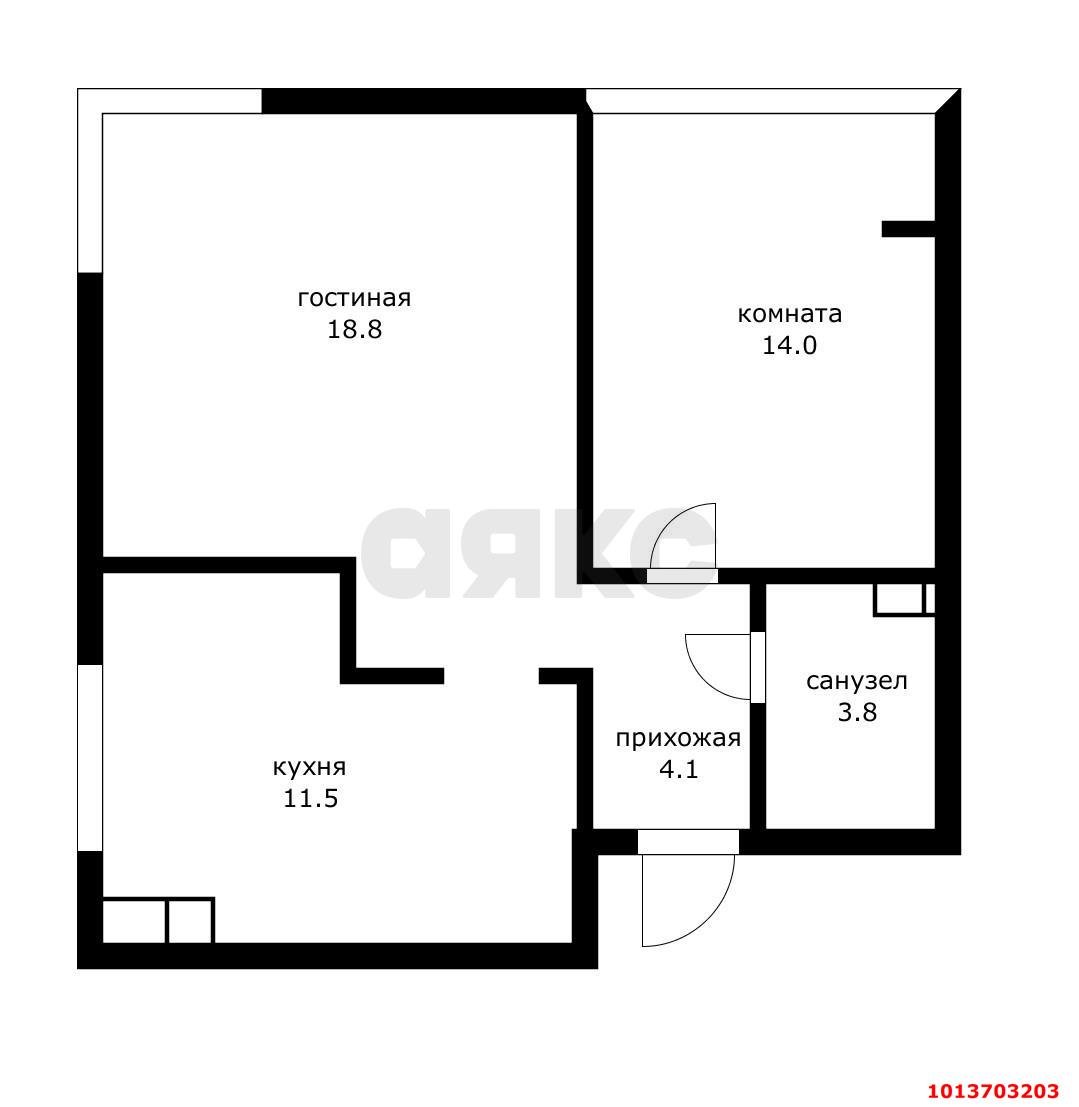 Фото №1: 2-комнатная квартира 50 м² - Краснодар, жилой комплекс Самолёт-4, ул. Ивана Беличенко, 89