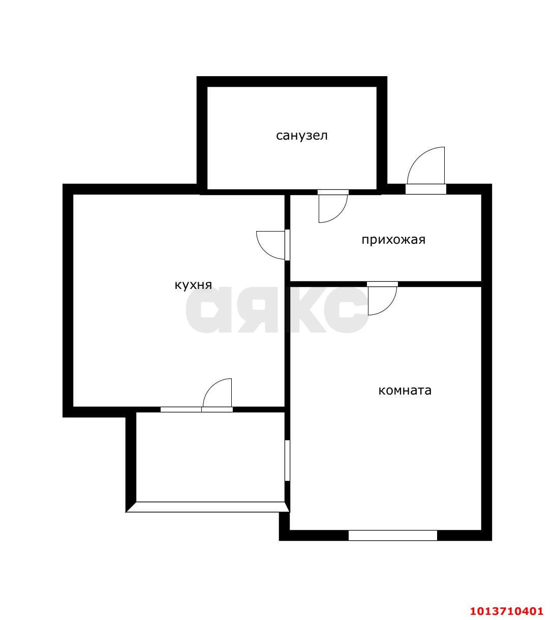 Фото №13: 1-комнатная квартира 38 м² - Краснодар, жилой комплекс Территория счастья, ул. Евгении Жигуленко, 3