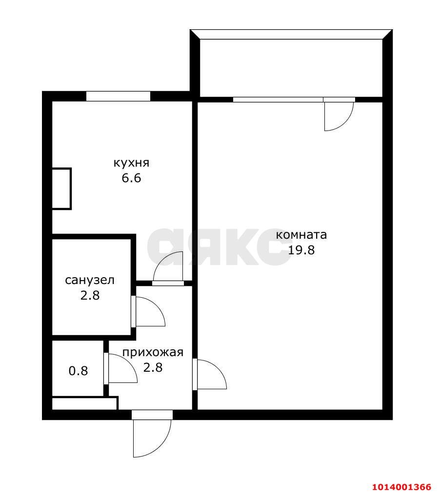 Фото №8: 1-комнатная квартира 32 м² - Краснодар, Юбилейный, ул. 70-летия Октября, 2