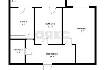 Фото №5: 2-комнатная квартира 58 м² - Краснодар, мкр. имени Петра Метальникова, ул. Петра Метальникова, 5к3