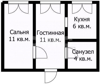 Фото №20: 2-комнатная квартира 32&nbsp;м², 3/5&nbsp;эт. - Витязево, ул. Горького, 63/1
