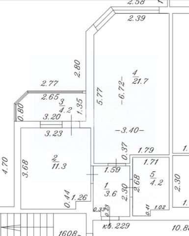 Фото №19: 1-комнатная квартира 45&nbsp;м², 8/20&nbsp;эт. - Анапа, мкр. жилой комплекс Трио-комфорт, ул. Рождественская, 55к1