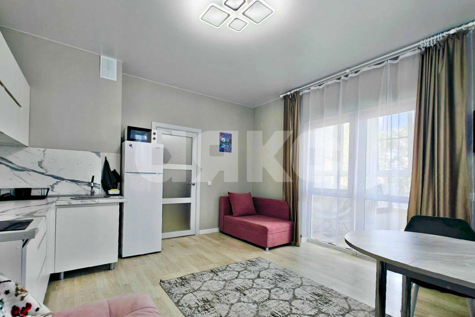 Фото №3: 1-комнатная квартира 45&nbsp;м², 2/19&nbsp;эт. - Новороссийск, Южный, мкр. ЖК Босфор, ул. Алексея Матвейкина, 1Ак4