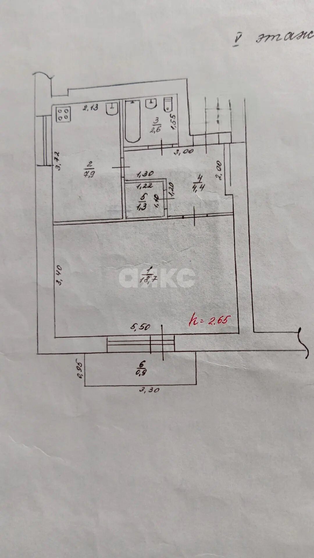Фото №25: 1-комнатная квартира 34&nbsp;м², 5/5&nbsp;эт. - Горячий Ключ, мкр. Администрация, ул. Ленина, 213