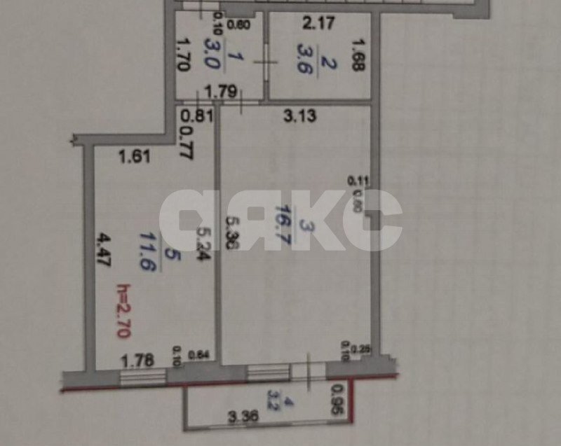Фото №15: 1-комнатная квартира 38&nbsp;м², 3/4&nbsp;эт. - Горячий Ключ, мкр. Администрация, ул. Ленина, 252