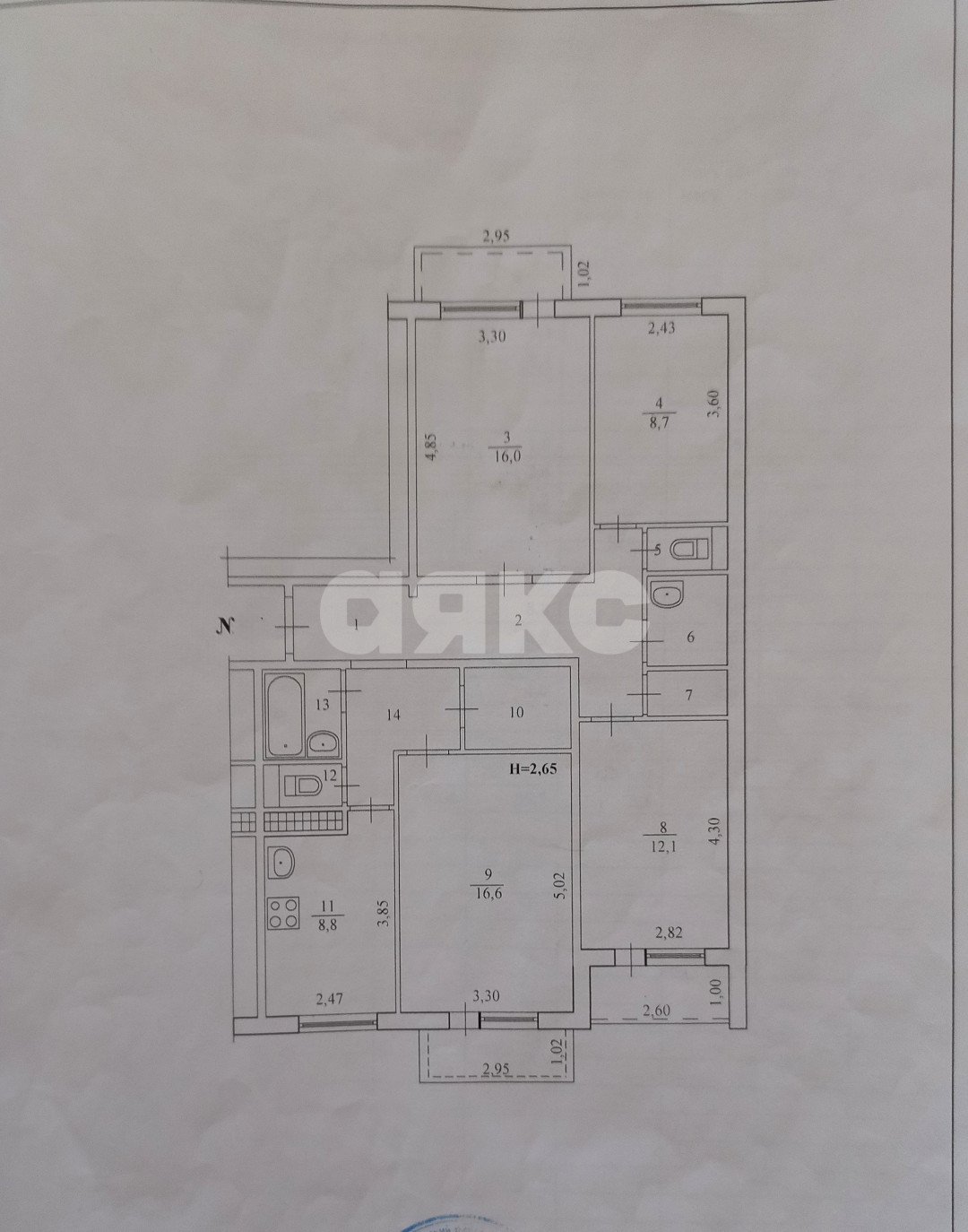 Фото №23: 4-комнатная квартира 92&nbsp;м², 9/9&nbsp;эт. - Волгоград, р. Краснооктябрьский, ул. Богунская, 10А