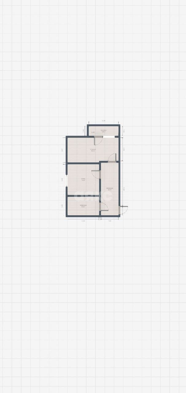 Фото №11: 1-комнатная квартира 34&nbsp;м², 7/8&nbsp;эт. - Майкоп, мкр. квартал Кужорский переезд, ул. 2-я  Ветеранов, 20