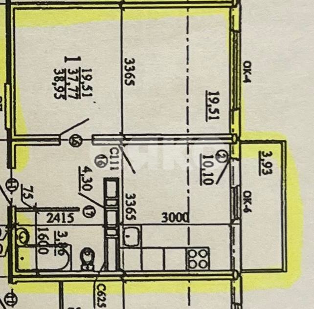 Фото №21: 1-комнатная квартира 37&nbsp;м², 2/16&nbsp;эт. - Анапа, Горгиппия, мкр. ЖК Горгиппия, ул. Адмирала Пустошкина, 22к4