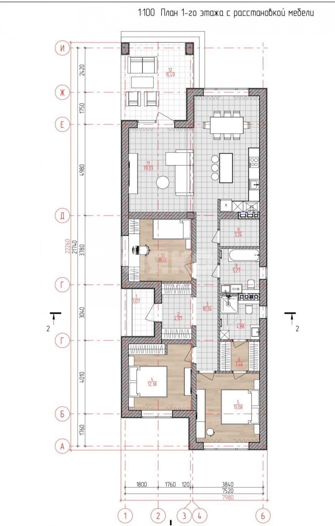Фото №11: Дом 126&nbsp;м² + 5&nbsp;сот., 1&nbsp;эт. - Горячий Ключ, мкр. Курортная Зона, ул. Репина