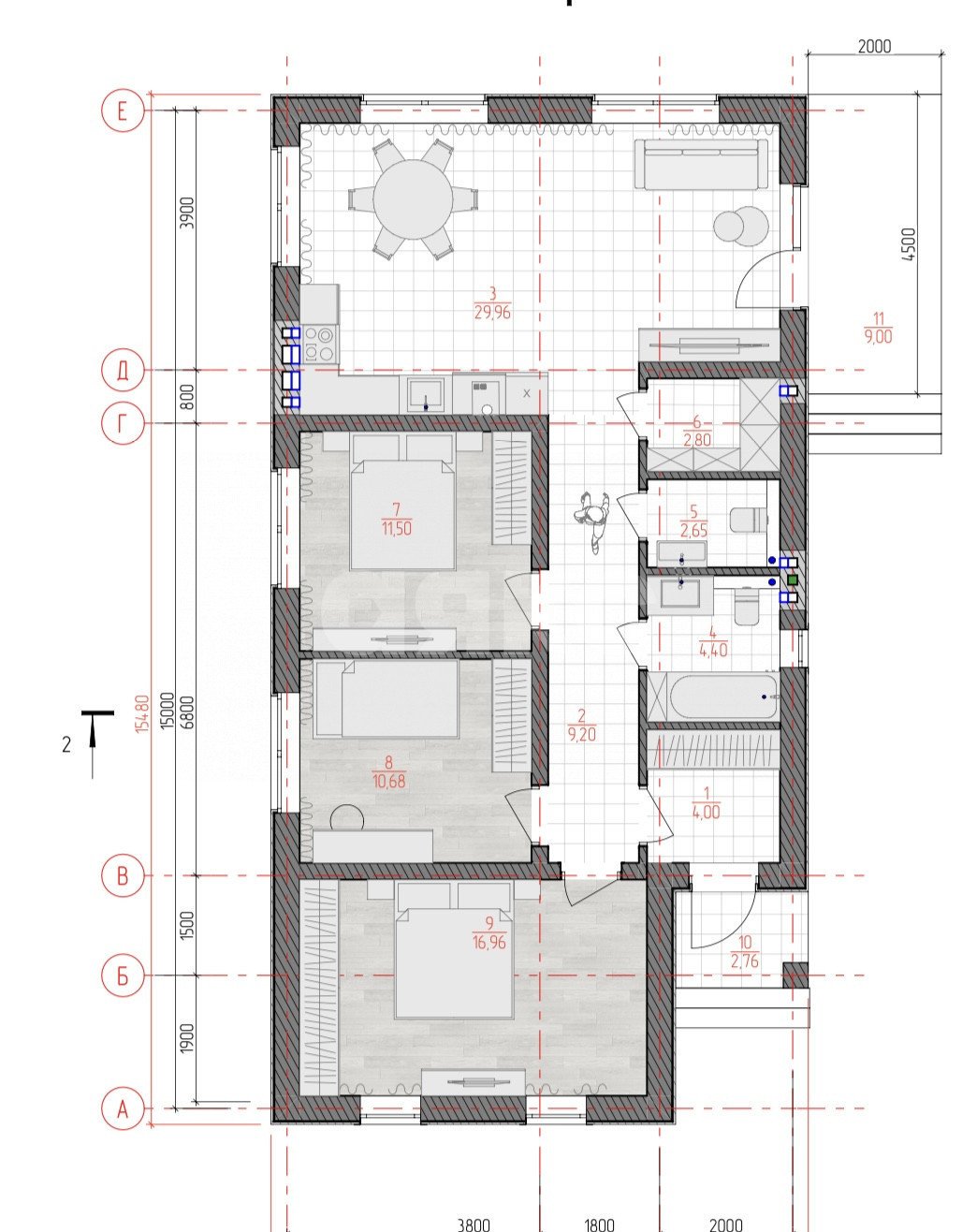 Фото №10: Дом 79&nbsp;м² + 5&nbsp;сот., 1&nbsp;эт. - Горячий Ключ, мкр. Курортная Зона, ул. Черноморская