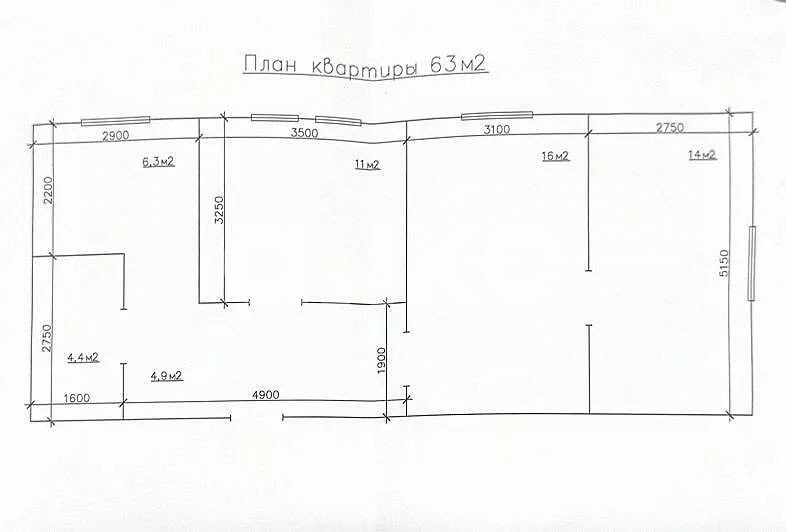 Фото №8: 3-комнатная квартира 63&nbsp;м², 1/2&nbsp;эт. - Батайск, ул. Бекентьева, 4