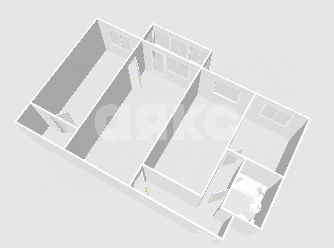 Фото №23: 3-комнатная квартира 55&nbsp;м², 2/4&nbsp;эт. - станции Берендино, 2