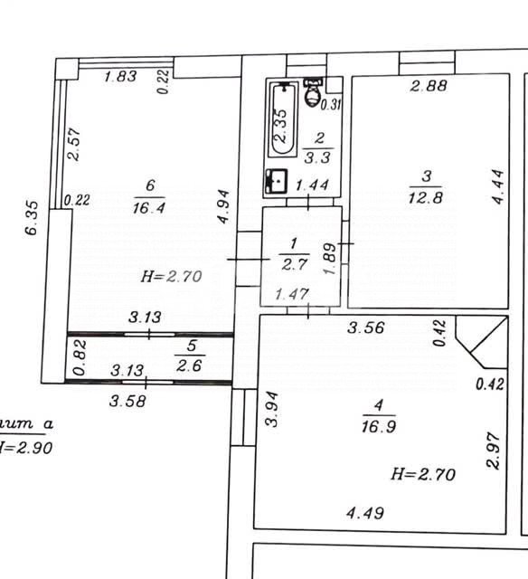 Фото №27: 2-комнатная квартира 55&nbsp;м², 1/2&nbsp;эт. - Витязево, ул. Новосёлов, 52