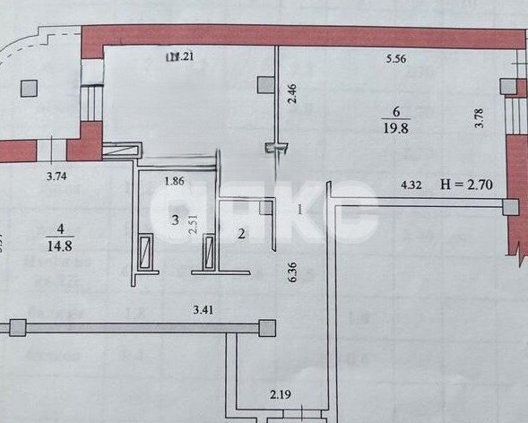 Фото №24: 2-комнатная квартира 72&nbsp;м², 6/10&nbsp;эт. - Волгоград, р. Ворошиловский, ул. Баррикадная, 19А