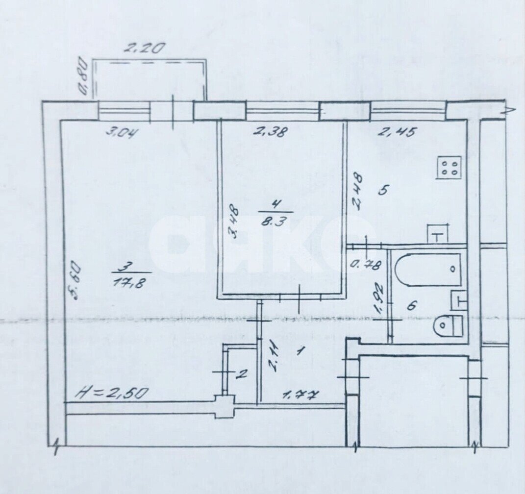Фото №10: 2-комнатная квартира 43&nbsp;м², 4/5&nbsp;эт. - Волгоград, р. Краснооктябрьский, ул. Таращанцев, 48