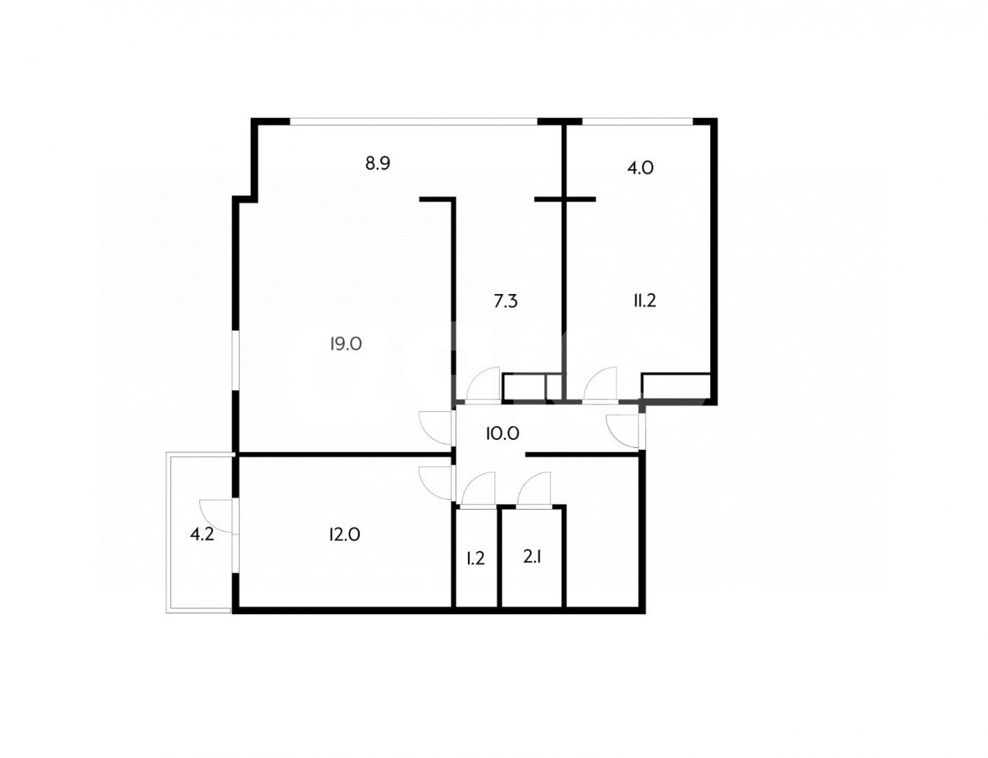 Фото №31: 3-комнатная квартира 82&nbsp;м², 12/12&nbsp;эт. - Сочи, Центральный, мкр. Гагарина, ул. Красноармейская, 13Б