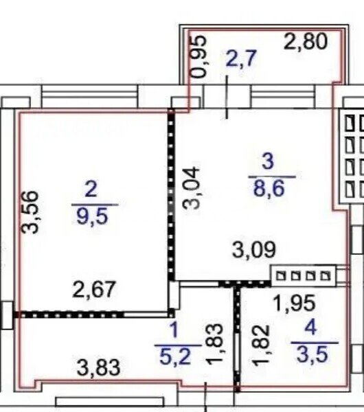 Фото №11: 1-комнатная квартира 30&nbsp;м², 4/5&nbsp;эт. - Тула, Привокзальный территориальный округ, мкр. Петровский квартал, ул. Константина Паустовского, 7