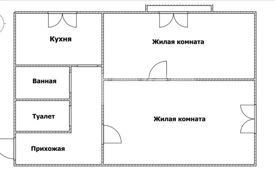 Фото №15: 2-комнатная квартира 41&nbsp;м², 3/5&nbsp;эт. - Майкоп, мкр. Восход, пер. 7-й, 10