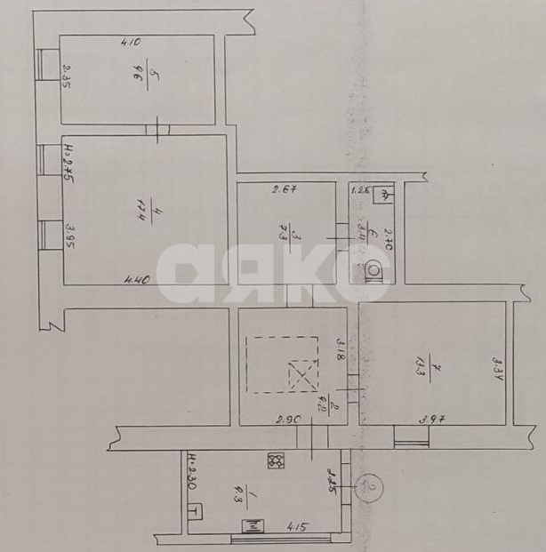 Фото №11: 3-комнатная квартира 69&nbsp;м², 1/1&nbsp;эт. - Мелитополь, ул. Фрунзе, 22