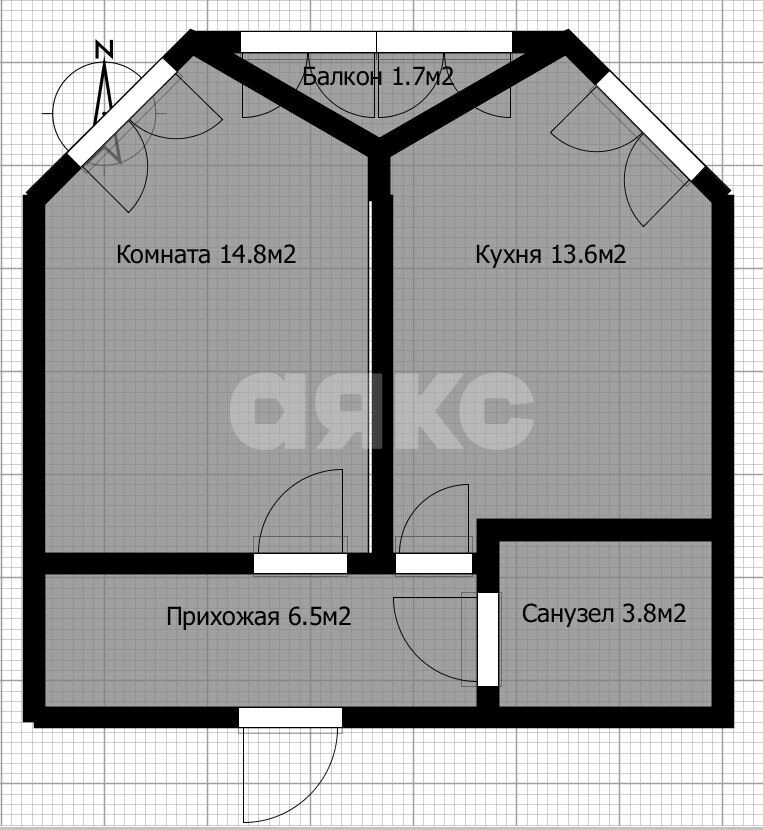 Фото №26: 1-комнатная квартира 41&nbsp;м², 15/16&nbsp;эт. - Анапа, 3Б, мкр. жилой комплекс Парадный, ул. Супсехское шоссе, 4к1