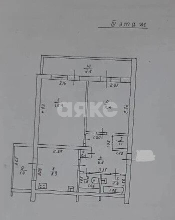 Фото №5: 2-комнатная квартира 47&nbsp;м², 3/9&nbsp;эт. - Ольгинка, мкр. 1-й, 3
