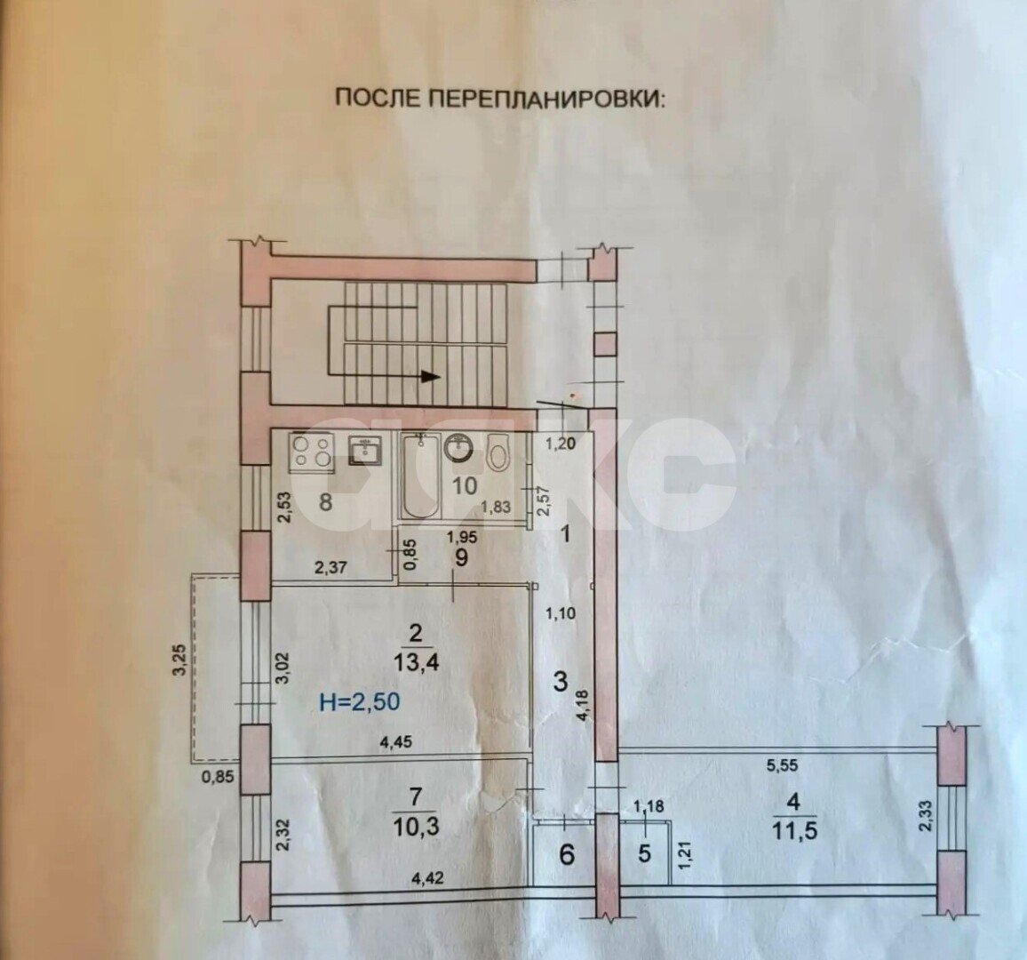 Фото №16: 3-комнатная квартира 55&nbsp;м², 2/5&nbsp;эт. - Волгоград, р. Ворошиловский, ул. Академическая, 28