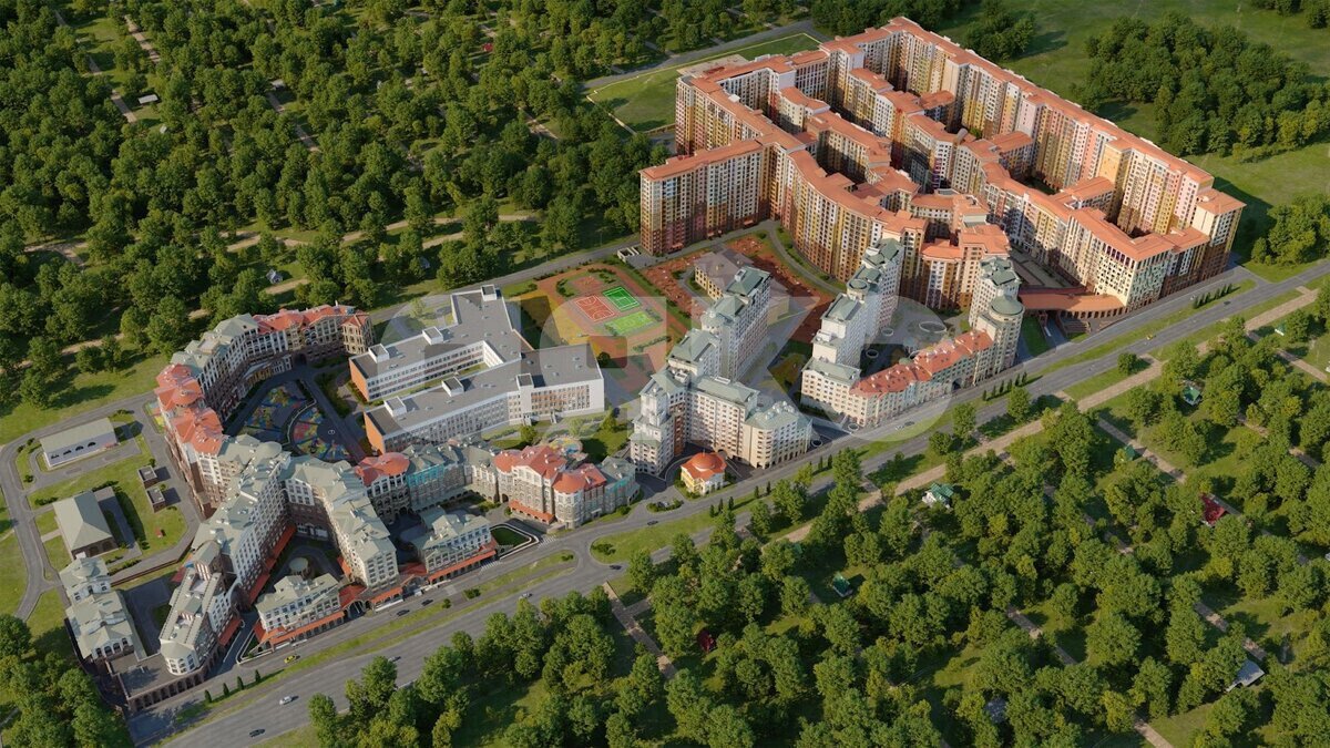 Фото №4: 2-комнатная квартира 57&nbsp;м², 3/16&nbsp;эт. - Развилка, мкр. жилой комплекс Римский, пр-д Римский, 13