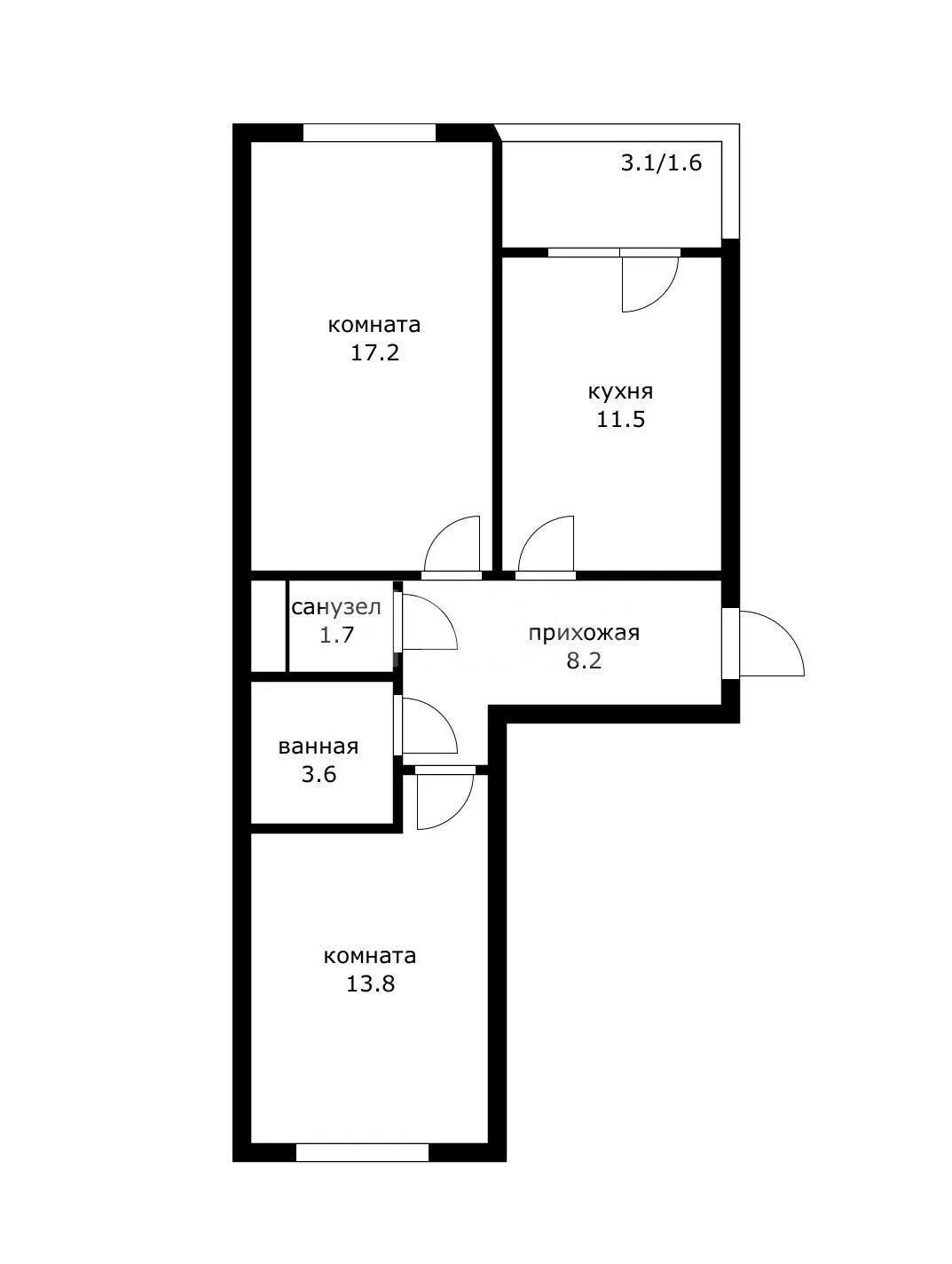 Фото №15: 2-комнатная квартира 57&nbsp;м², 3/16&nbsp;эт. - Развилка, мкр. жилой комплекс Римский, пр-д Римский, 13