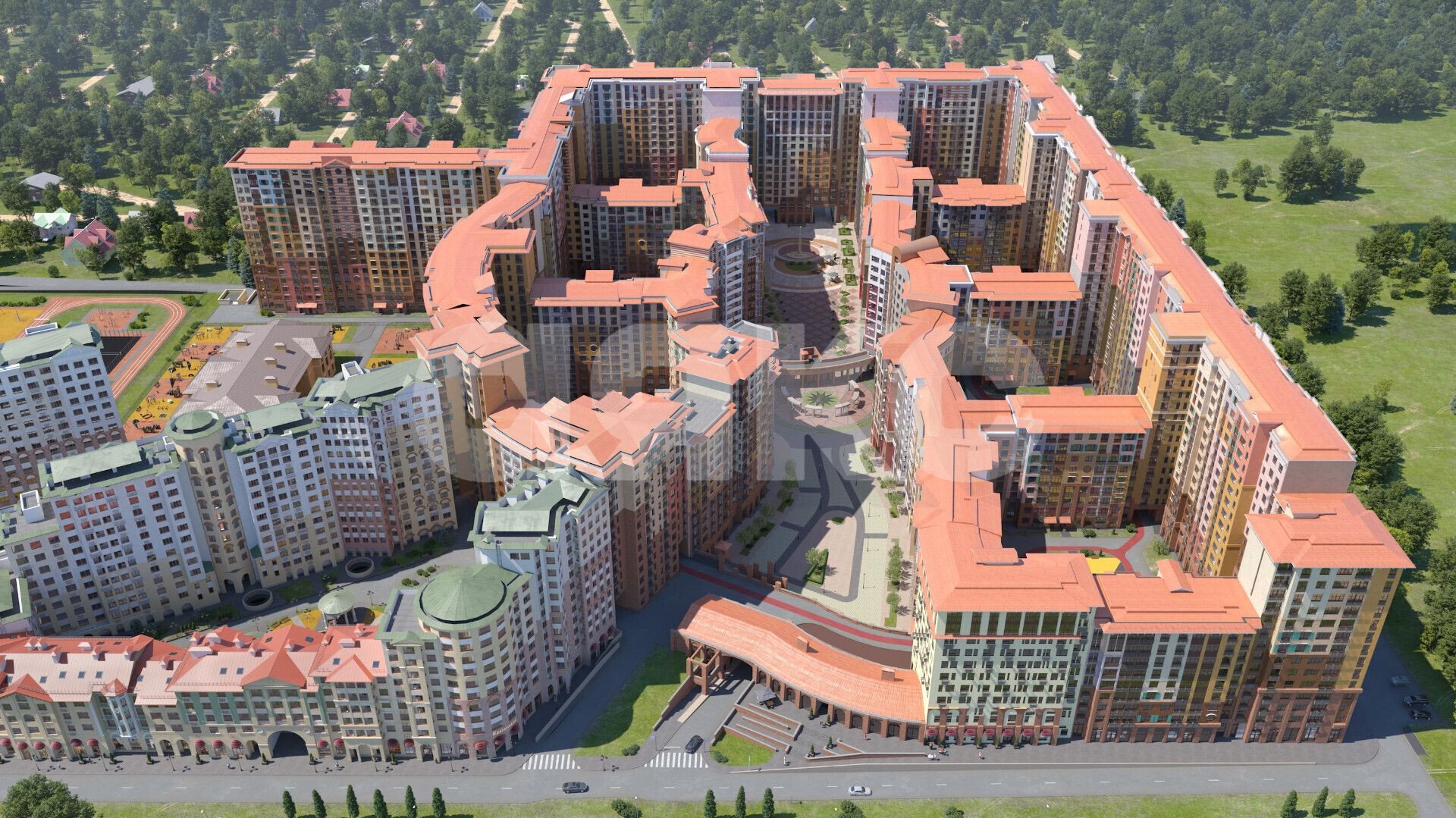 Фото №1: 2-комнатная квартира 57&nbsp;м², 3/16&nbsp;эт. - Развилка, мкр. жилой комплекс Римский, пр-д Римский, 13