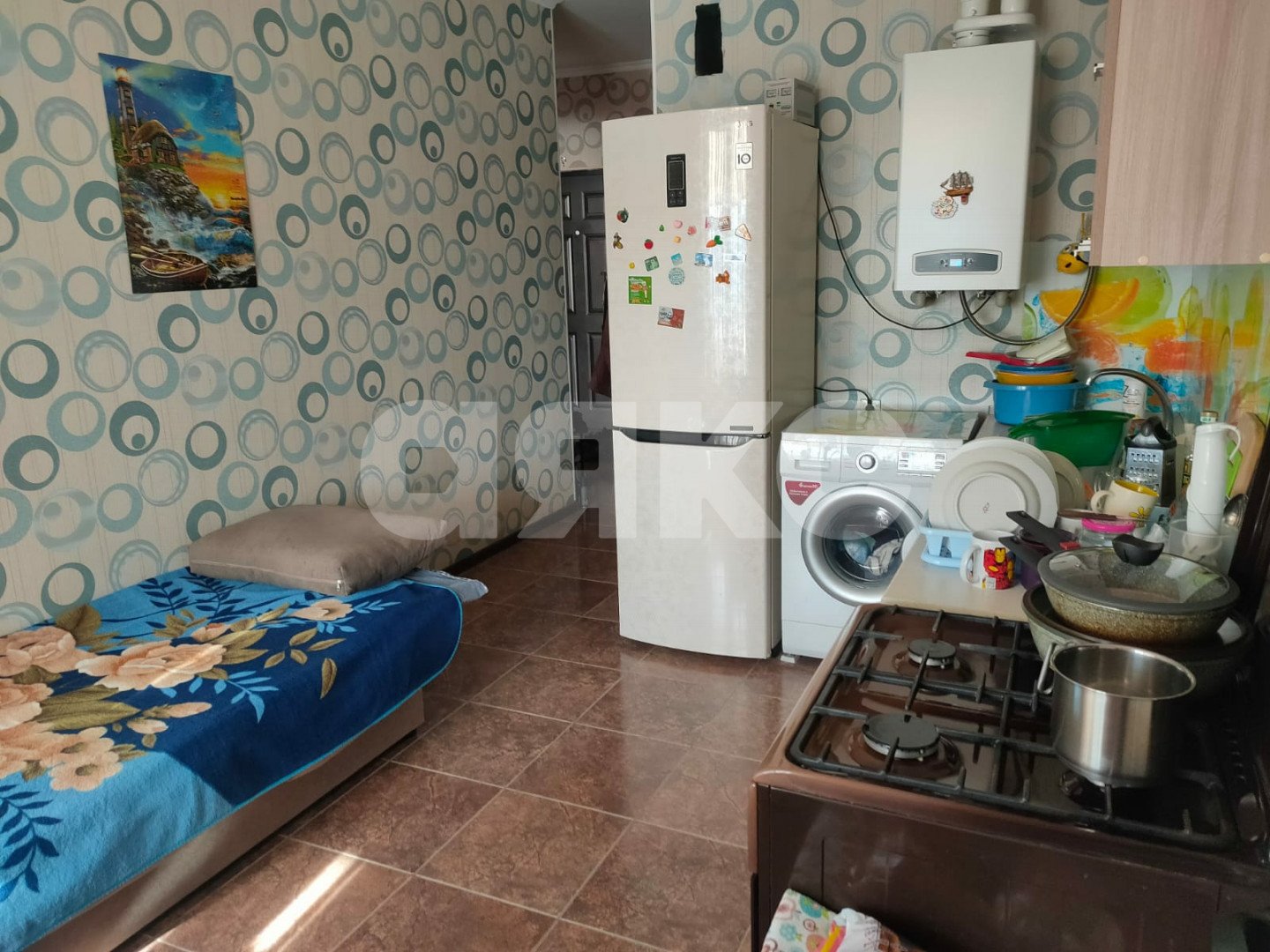 Фото №5: 1-комнатная квартира 46&nbsp;м², 8/13&nbsp;эт. - Анапа, ЖК Лазурный, мкр. Алексеевка, ул. Лазурная, 10к1