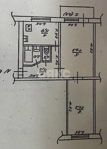 Фото №8: 2-комнатная квартира 40&nbsp;м², 3/5&nbsp;эт. - Луганск, Жовтневый, мкр. квартал Комарова, 23