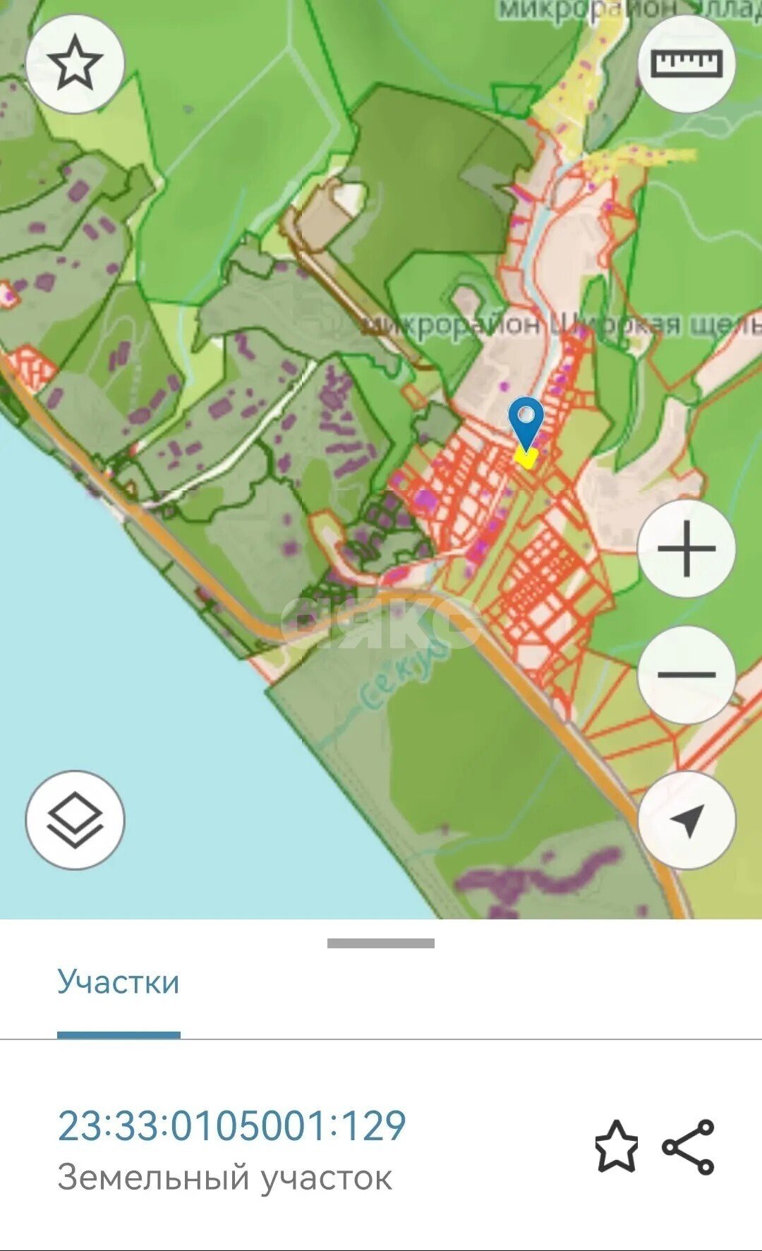 Фото №2: Земельный участок под ИЖС 9&nbsp;сот. - Пляхо, мкр. Широкая Щель